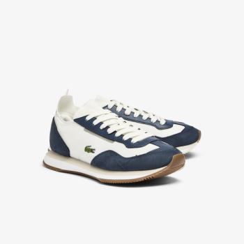 Lacoste Match Break Textile Sneakers Dámské - Tenisky Bílé / Tmavě Blankyt | CZ-g5CHWm